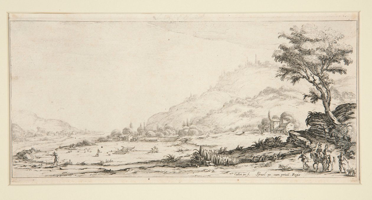 La chasse aux oiseaux, des Paysages pour Giovanni de Medici - Jacques Callot