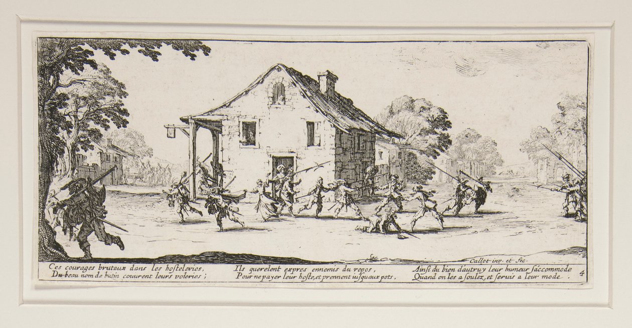 La maraude, planche 4 de la série Les grandes misères de la guerre - Jacques Callot