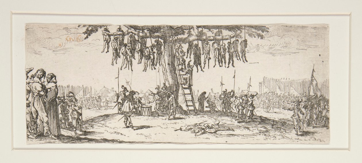 La pendaison de Les grandes misères de la guerre - Jacques Callot