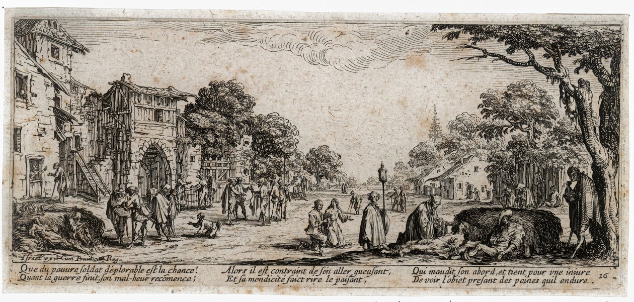 Les Miseres et les Malheurs de la Guerre … (engraving) - Jacques Callot