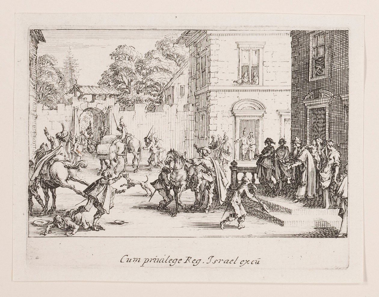 Les adieux, de la série La vie de l - Jacques Callot