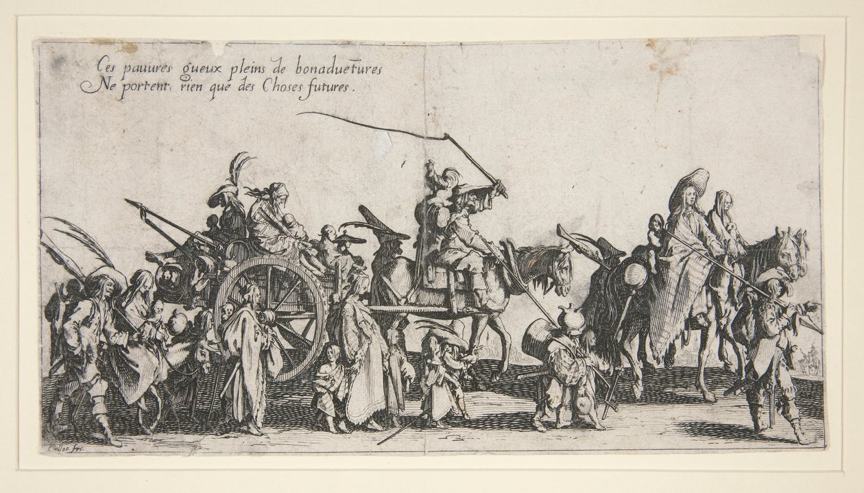 Les bohémiens en marche - Jacques Callot