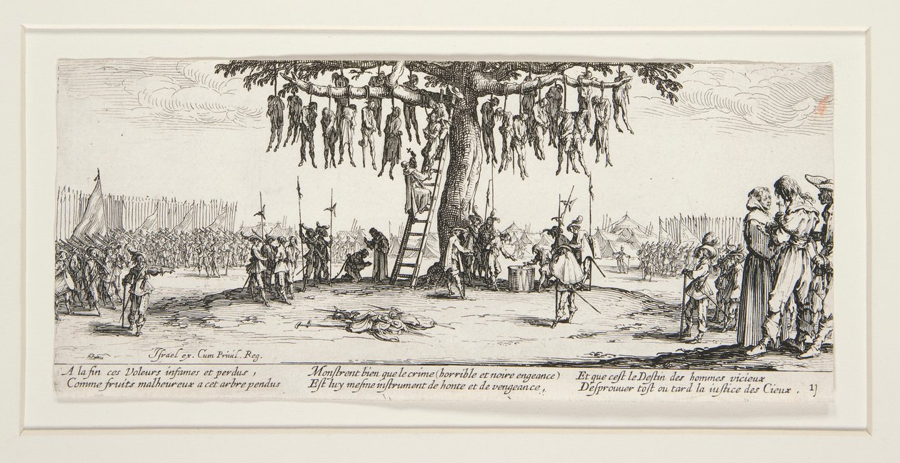 Les grandes misères de la guerre : No. 11 - La pendaison - Jacques Callot