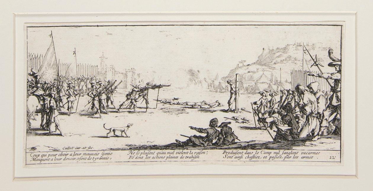 Les grandes misères de la guerre : No. 12 - L - Jacques Callot