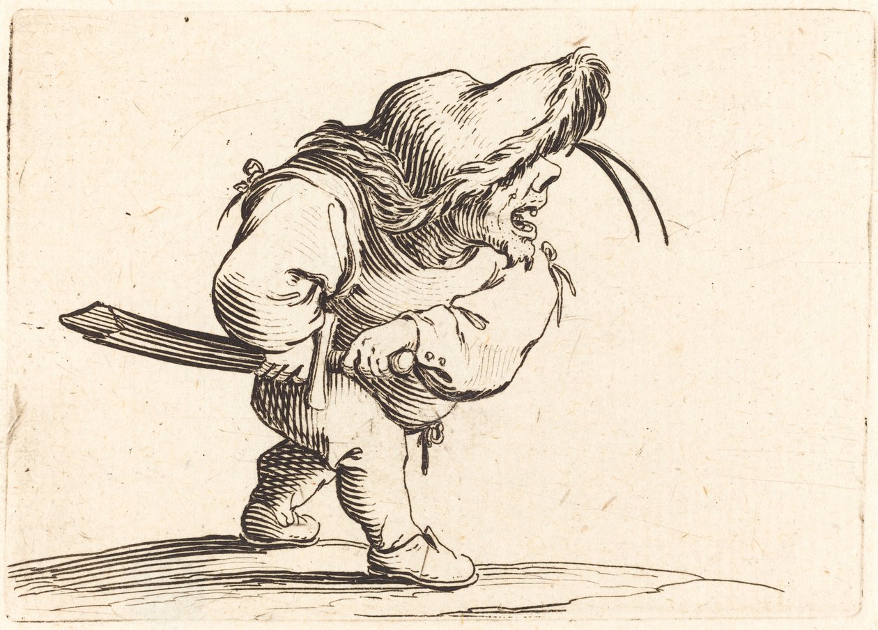 Homme se préparant à dégainer son épée, c. 1622 - Jacques Callot
