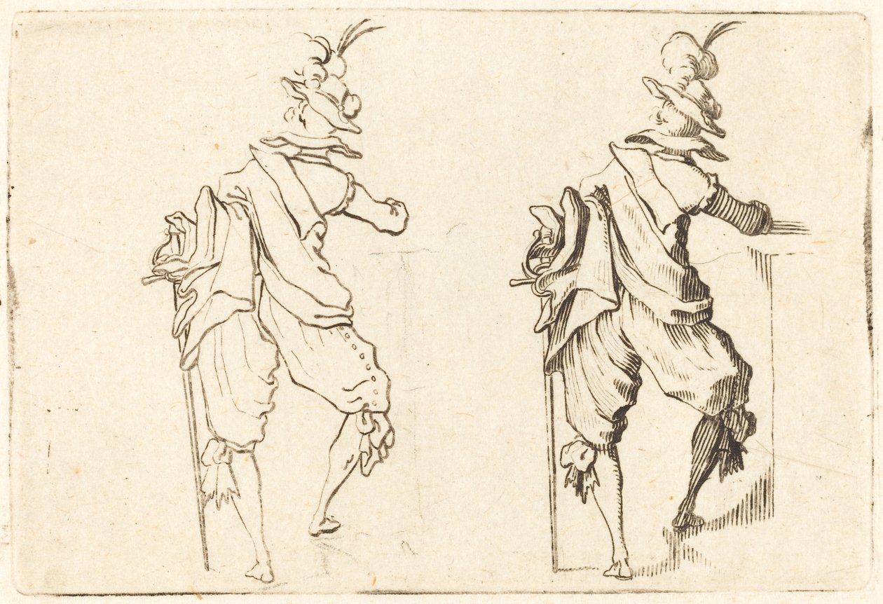 Homme avec épée - Jacques Callot