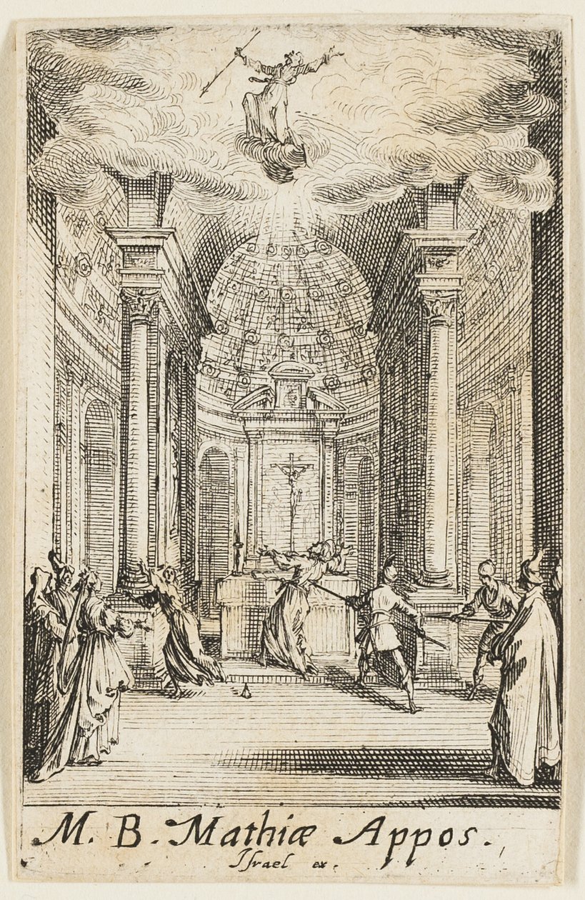 Martyre de saint Mathias, onzième planche des Martyres des Apôtres - Jacques Callot