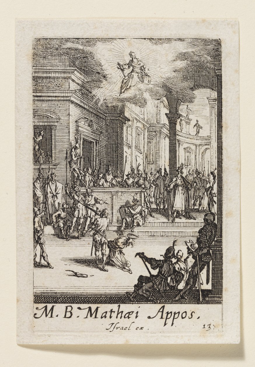 Martyre de saint Matthieu apôtre (M.B. Mathaei Appos.) - Jacques Callot
