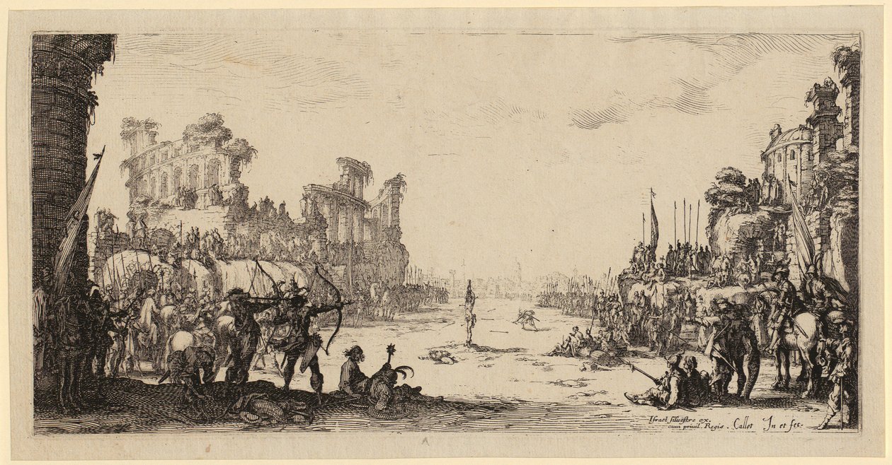 Le martyre de saint Sébastien - Jacques Callot
