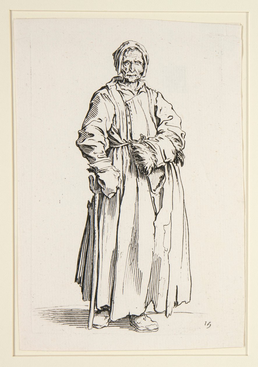 Femme borgne, de Les Mendiants (La borgnesse) - Jacques Callot