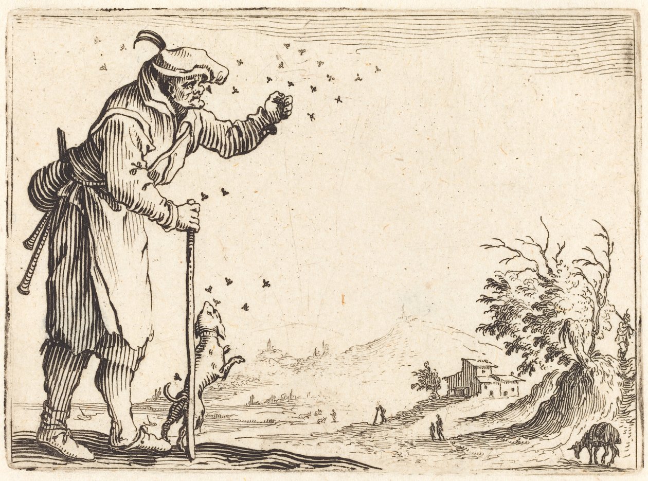 Paysans attaqués par des abeilles - Jacques Callot