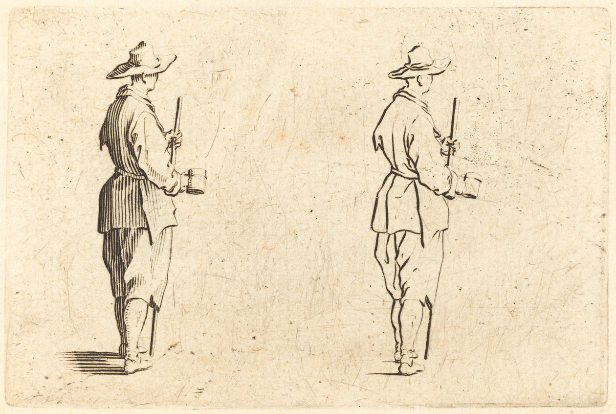 Paysanne avec une tasse - Jacques Callot