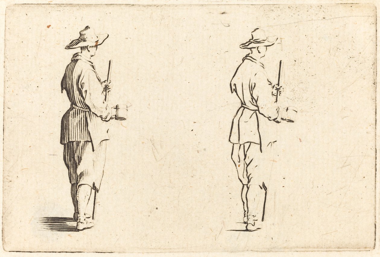 Paysanne avec une tasse - Jacques Callot