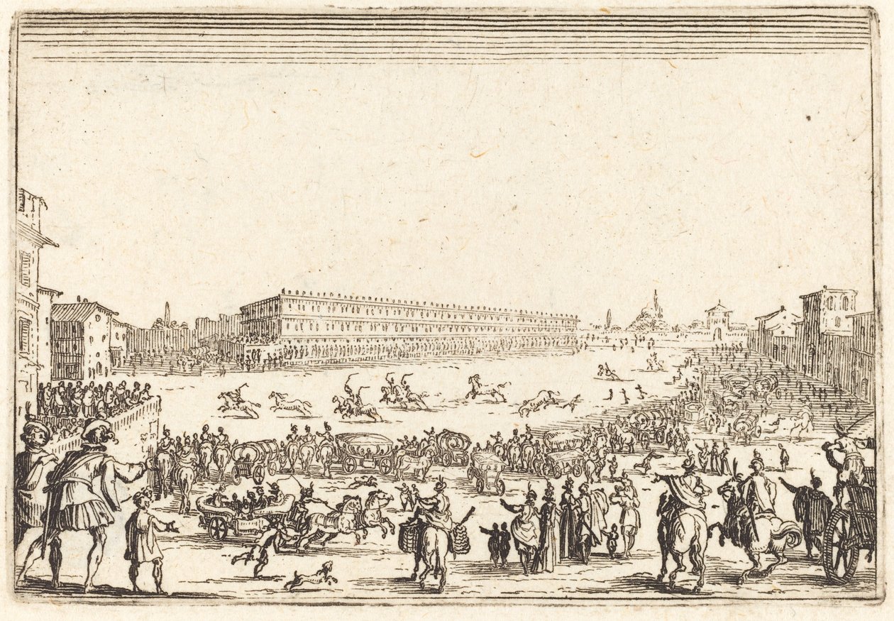 Piazza presso alla Porta al Prato - Jacques Callot