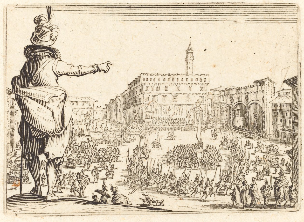 Piazza della Signoria, Florence - Jacques Callot