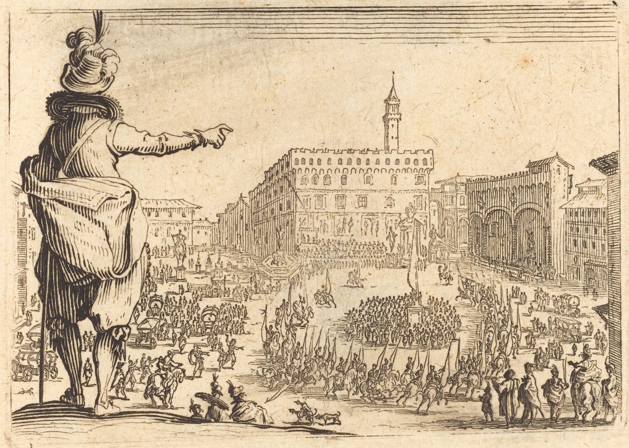 Piazza della Signoria, Florence - Jacques Callot