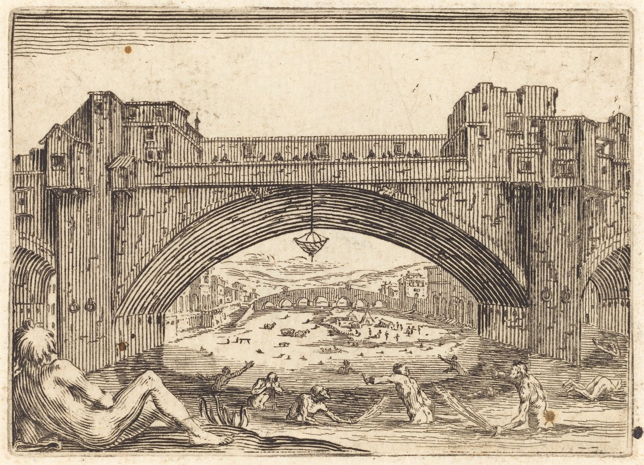 Ponte Vecchio, Florence, vers 1622 - Jacques Callot