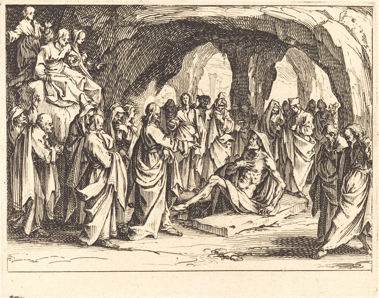 La résurrection de Lazare - Jacques Callot