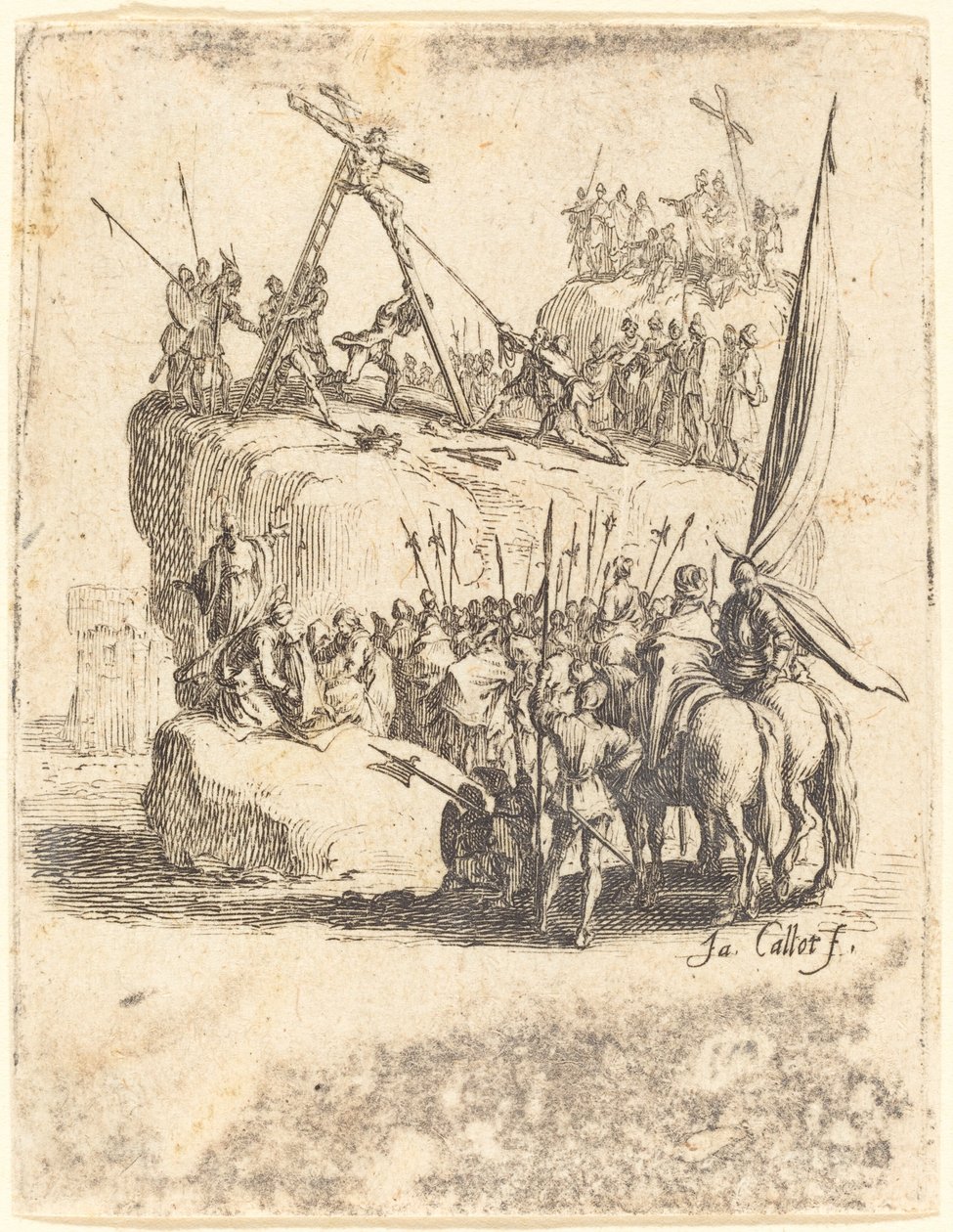La Levée de la Croix - Jacques Callot