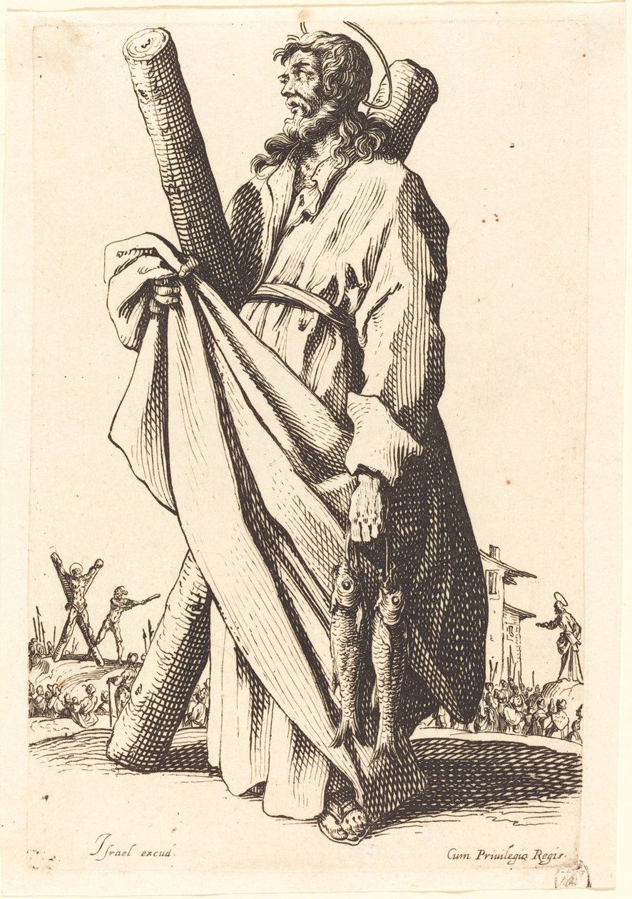Saint André, publié en 1631 - Jacques Callot