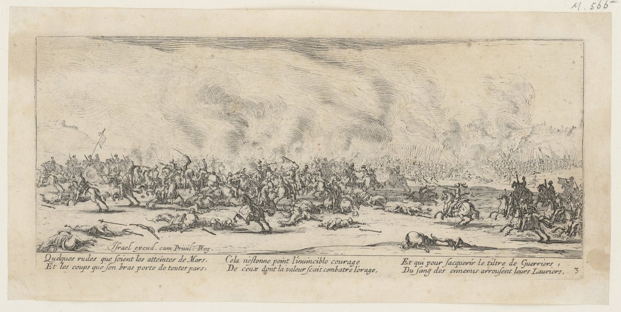 Bataille, planche 3 de la série « Les horreurs de la guerre » - Jacques Callot