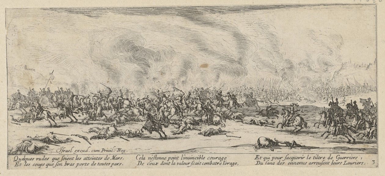 Bataille, planche 3 de la série « Les horreurs de la guerre » - Jacques Callot