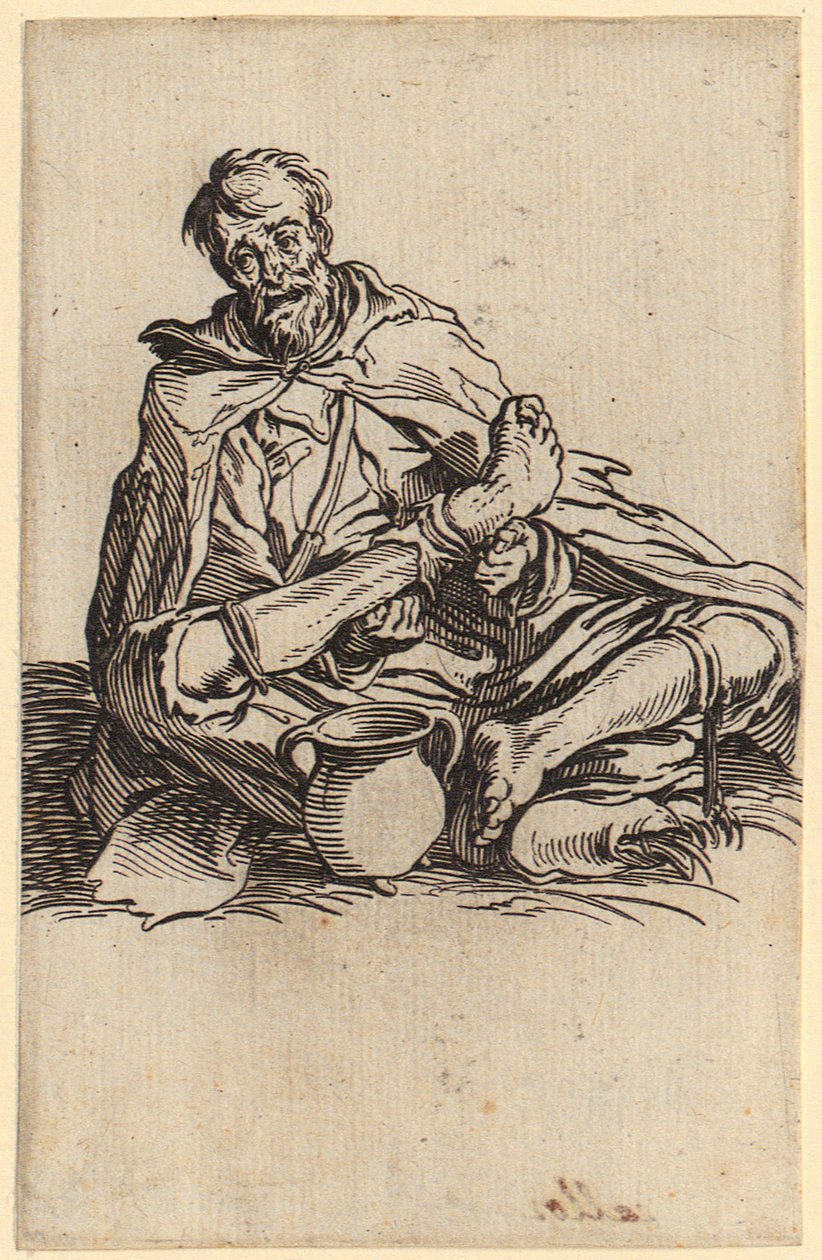 Mendiant chétif, planche 13 de la série « Les Mendiants » - Jacques Callot