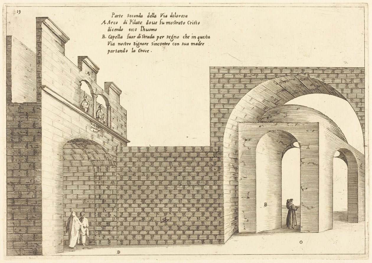 Deuxième partie de la Via Dolorosa - Jacques Callot