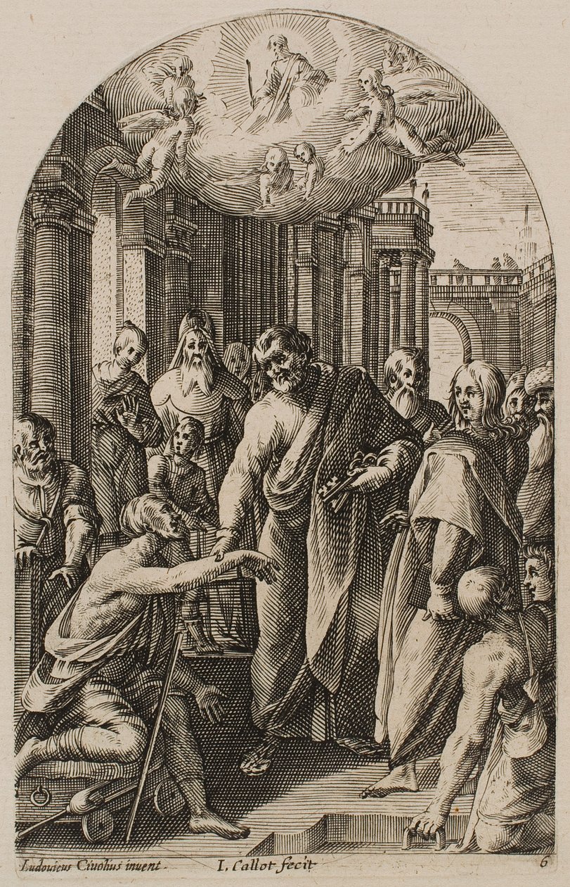 Saint Pierre et saint Jean guérissant l