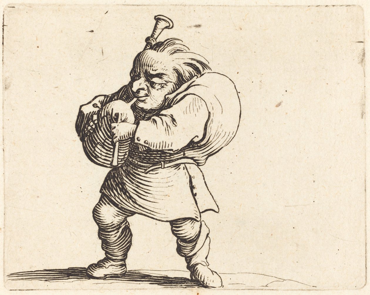 Le Joueur de cornemuse, vers 1622 - Jacques Callot