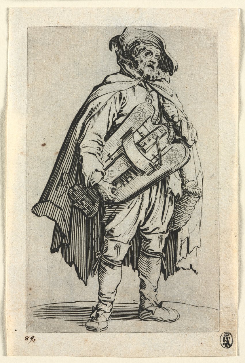 Les mendiants : Le joueur de vielle - Jacques Callot