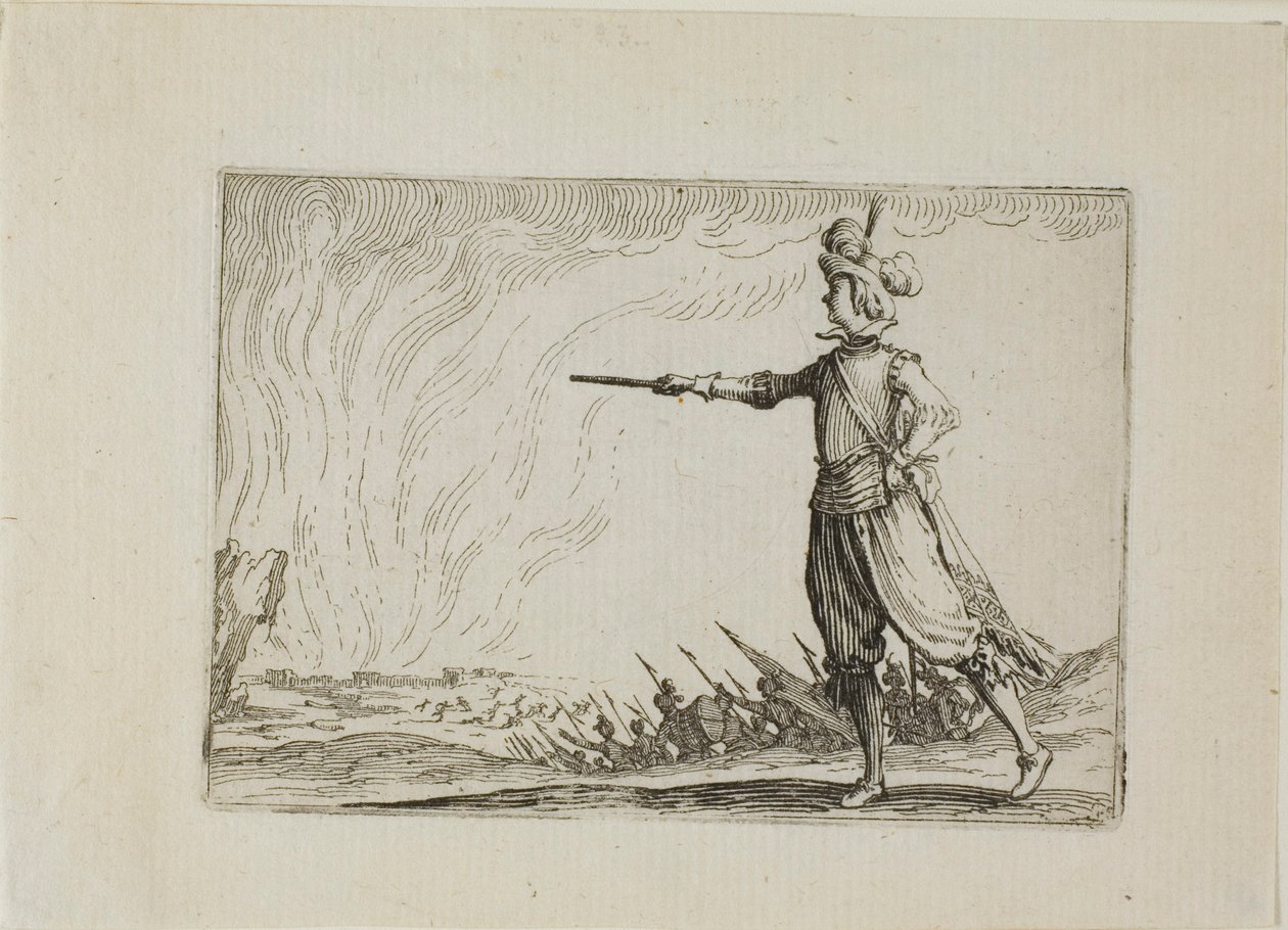 Le commandant à pied, extrait des Caprices - Jacques Callot