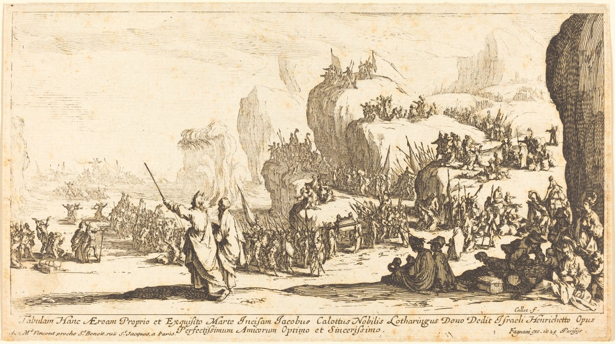 La traversée de la mer Rouge, 1629 - Jacques Callot