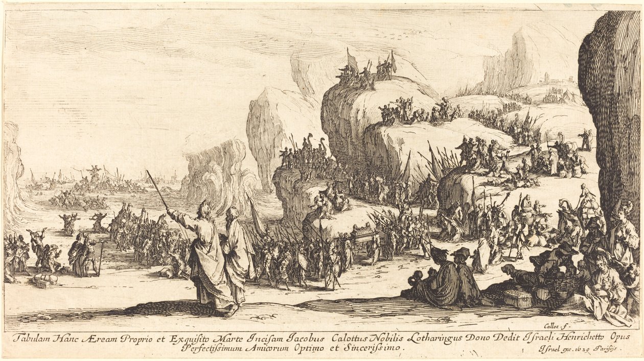 La traversée de la mer Rouge, 1629 - Jacques Callot