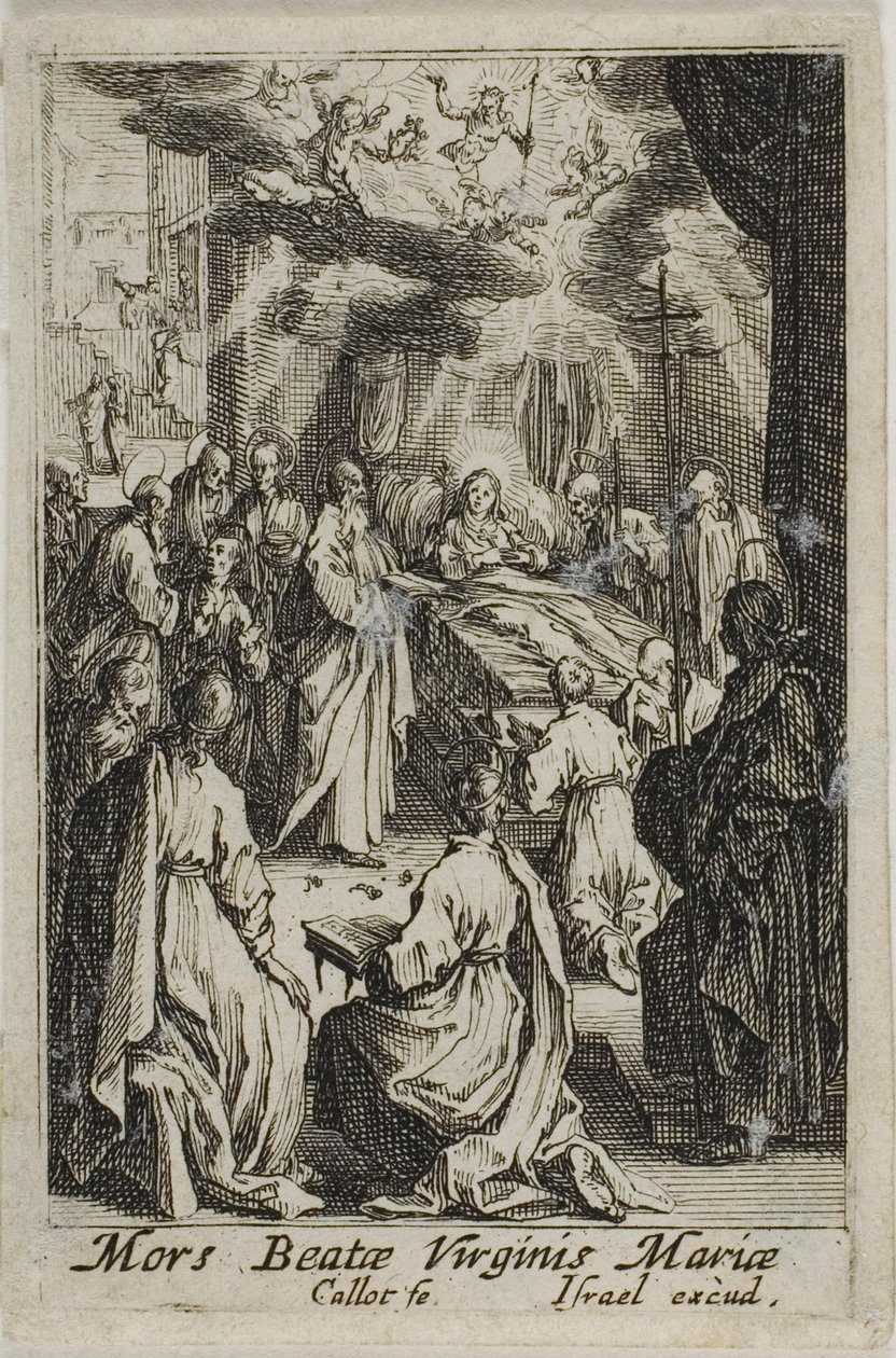 La mort de la Vierge Marie, extrait de La vie de la Vierge - Jacques Callot