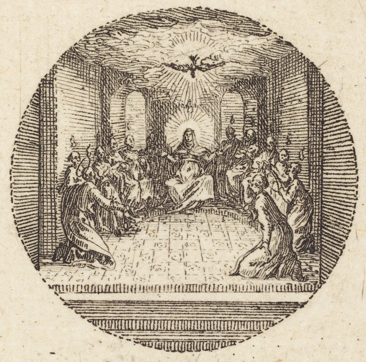 La Descente de la Colombe Sainte, vers 1631 - Jacques Callot