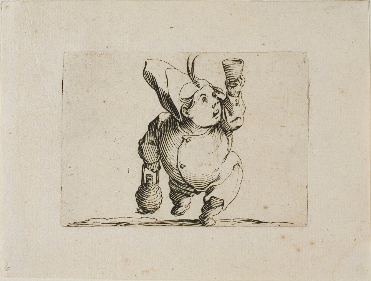 Le Buveur vu de face, de Varie Figure Gobbi - Jacques Callot