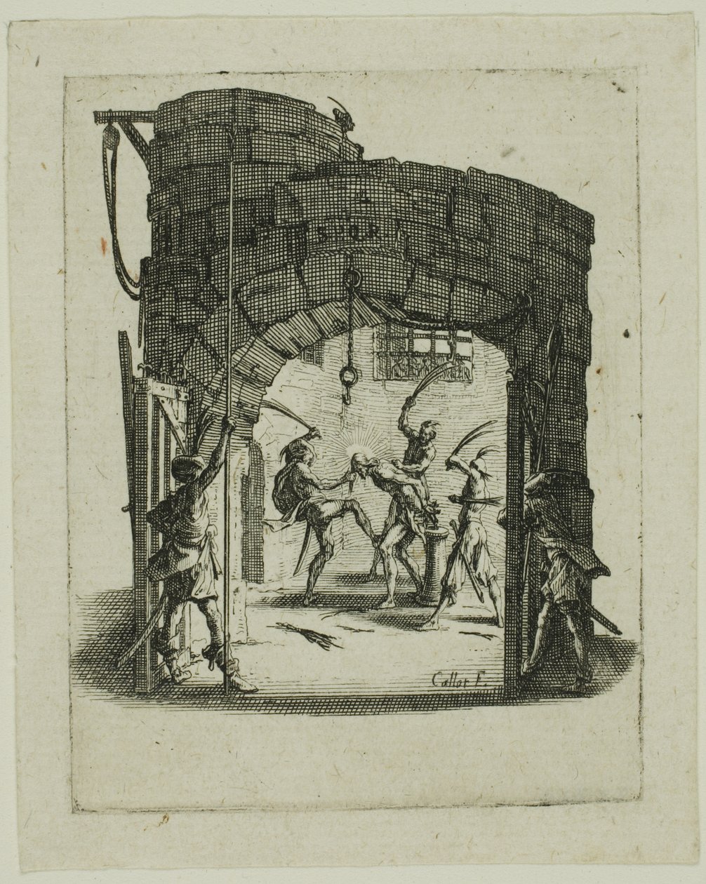 La Flagellation, de La Petite Passion - Jacques Callot