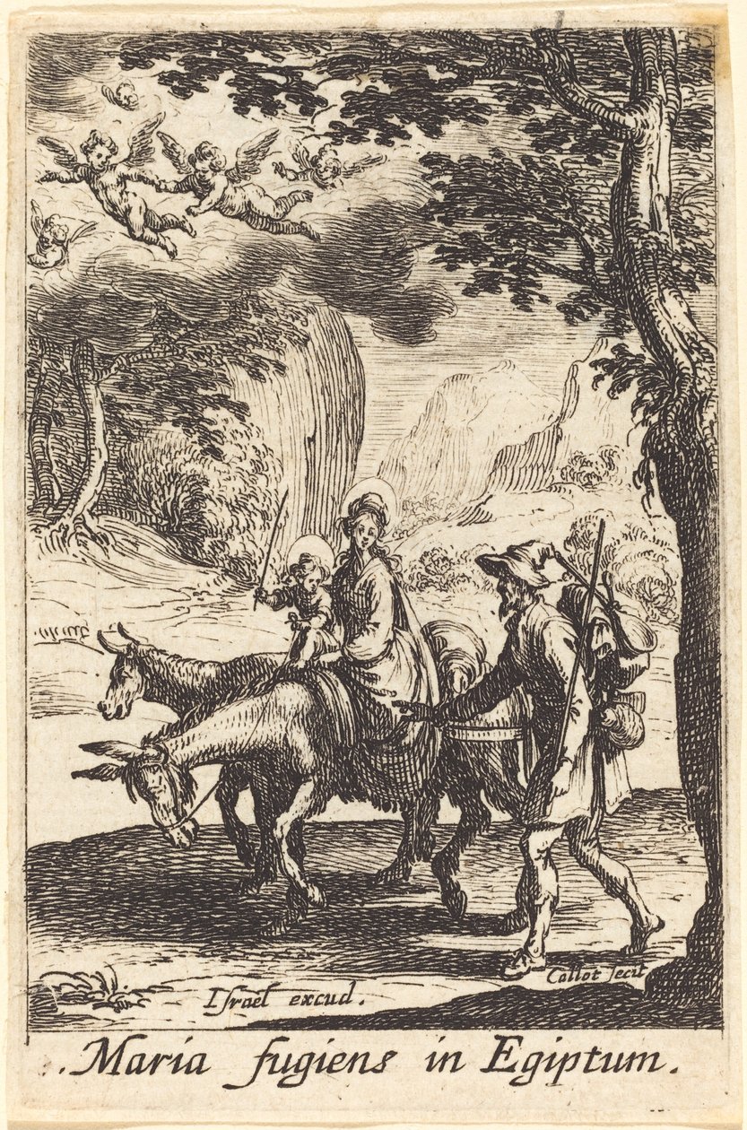 La fuite en Égypte, vers 1630 - Jacques Callot