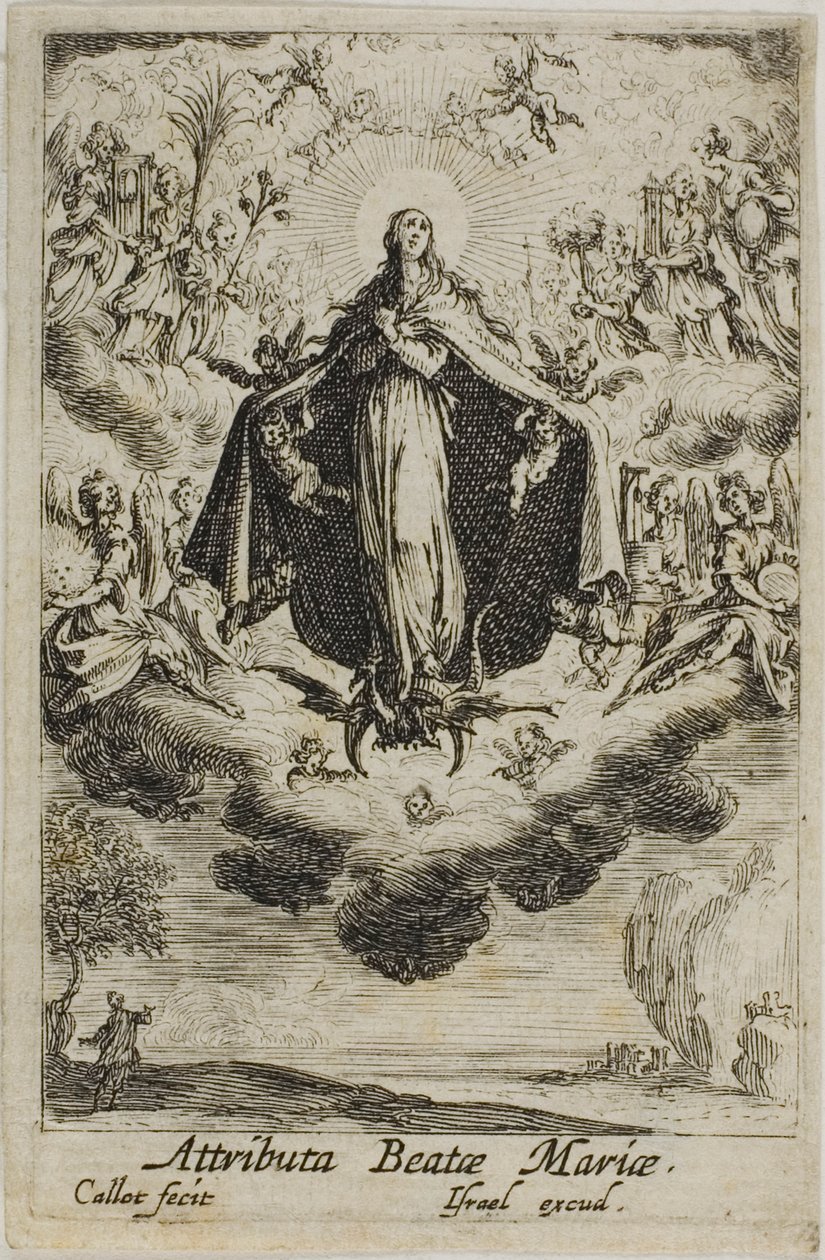 La glorification de la Vierge, extrait de La vie de la Vierge - Jacques Callot