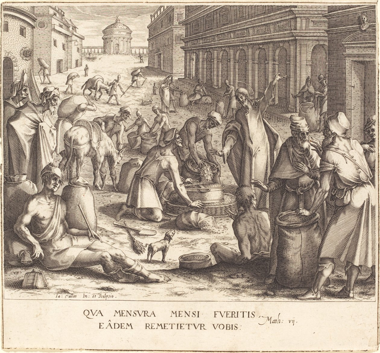 Les peseurs de grains - Jacques Callot