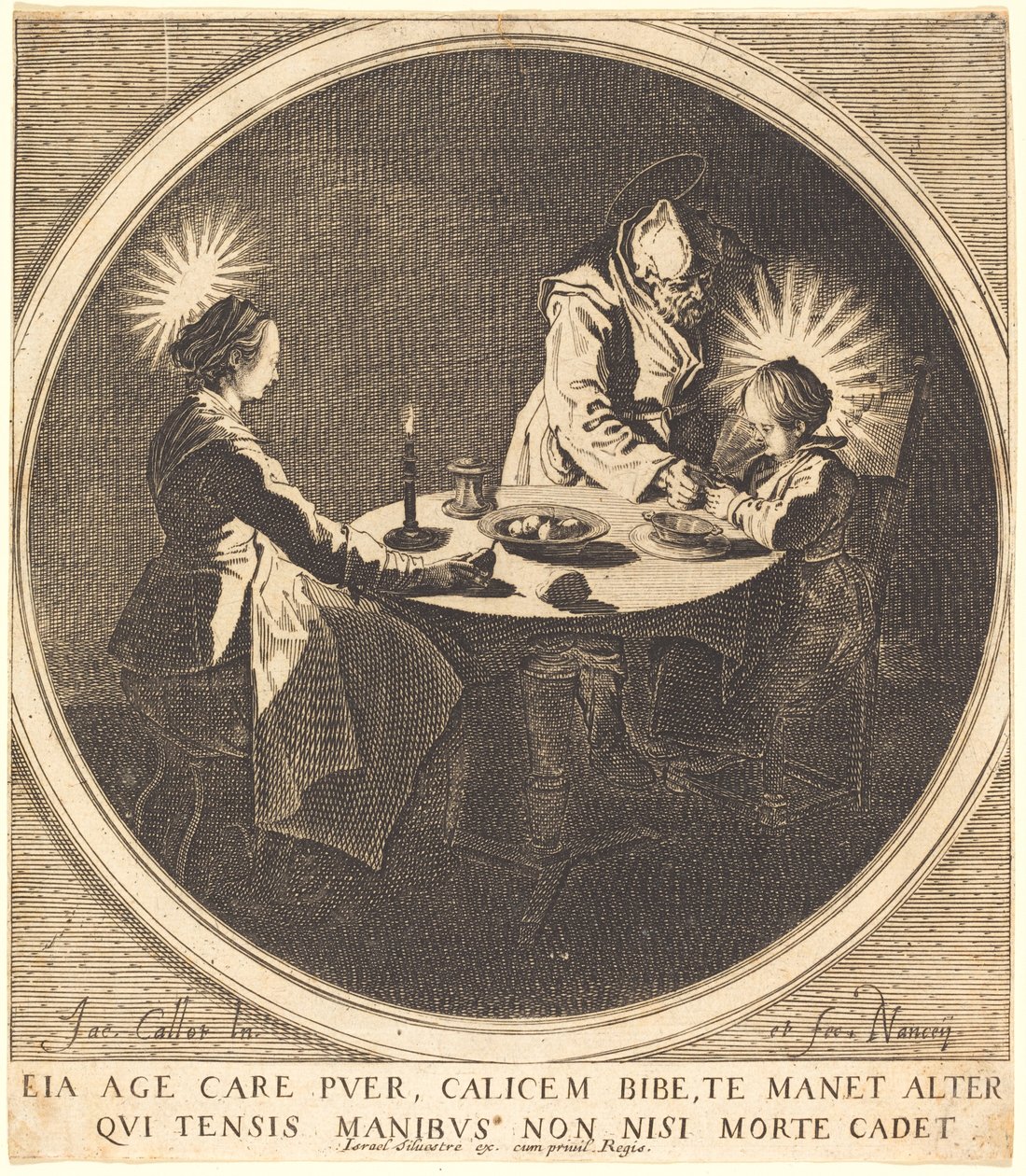 La Sainte Famille à table - Jacques Callot