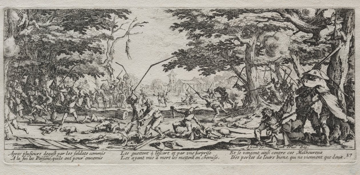 Les Grandes Misères de la guerre : La vengeance des paysans, 1633 - Jacques Callot