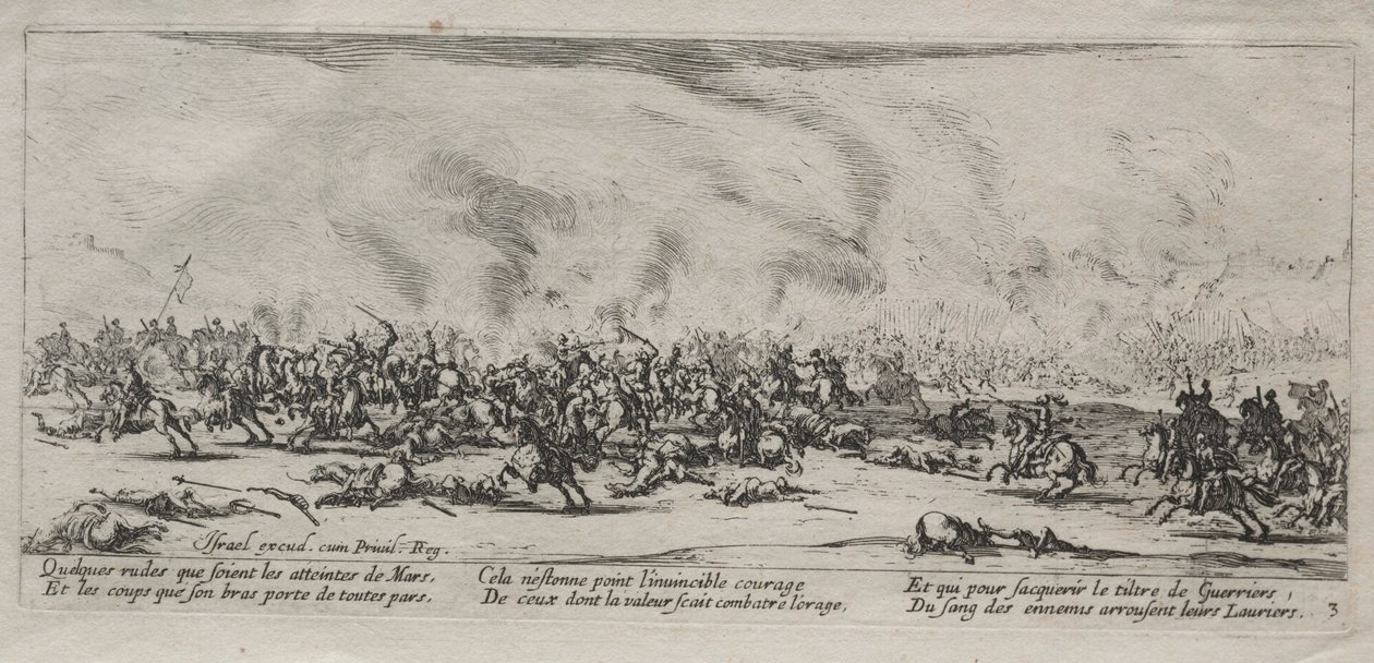 Les Grandes Misères de la guerre : La Bataille, 1633 - Jacques Callot