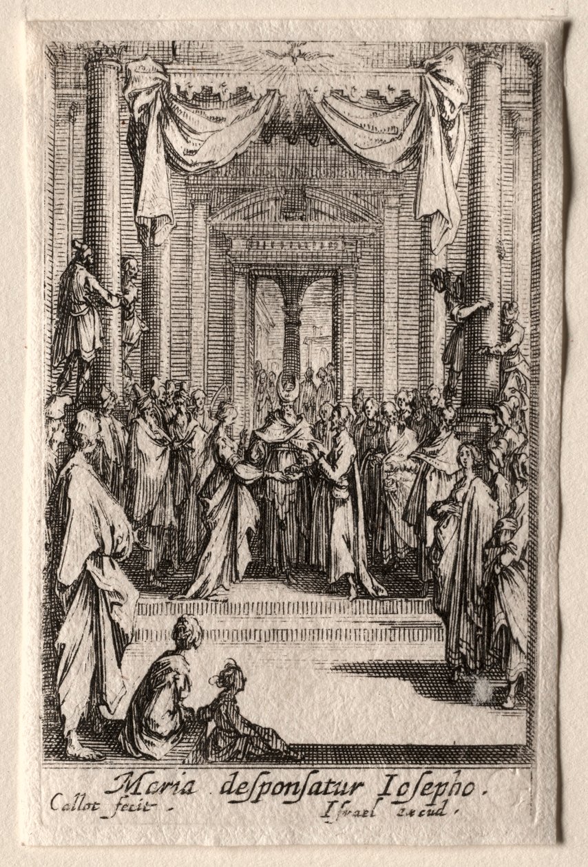 La vie de la Vierge : Le mariage de la Vierge - Jacques Callot