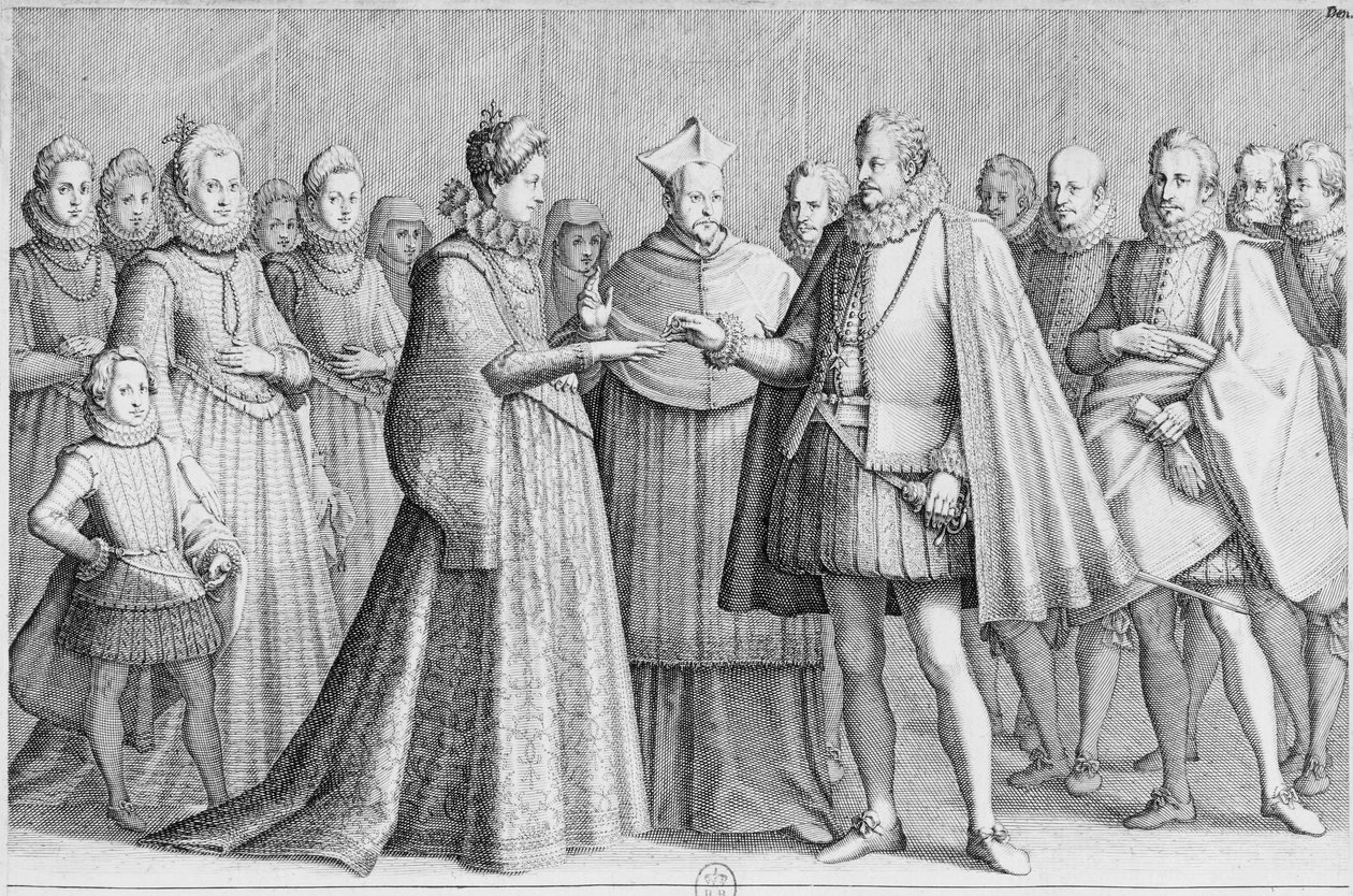 Le mariage de Ferdinand de Médicis et Christine de Lorraine - Jacques Callot