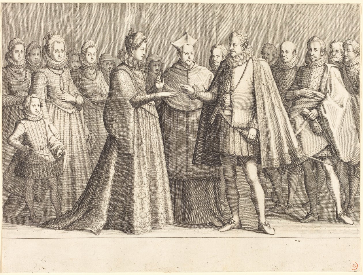 Le mariage de Ferdinand et de Christine de Lorraine - Jacques Callot