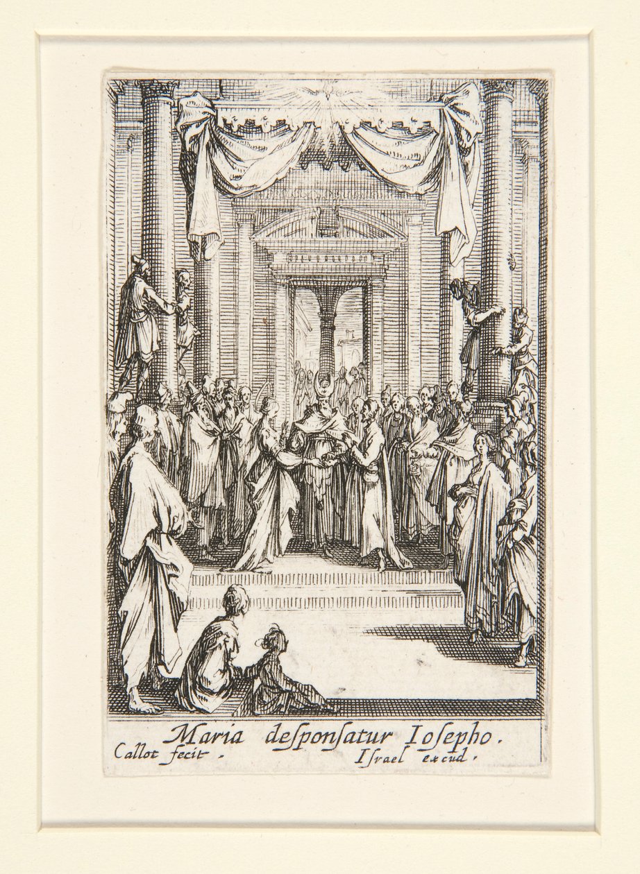 Le Mariage de la Vierge, no. 4 de La Vie de la Vierge - Jacques Callot