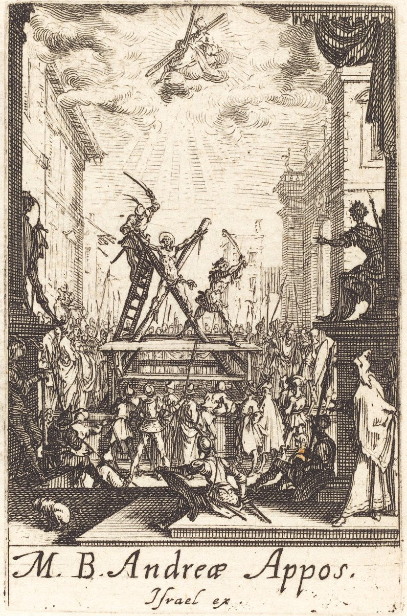 Le martyre de Saint André | Jacques Callot | Estampe d'art