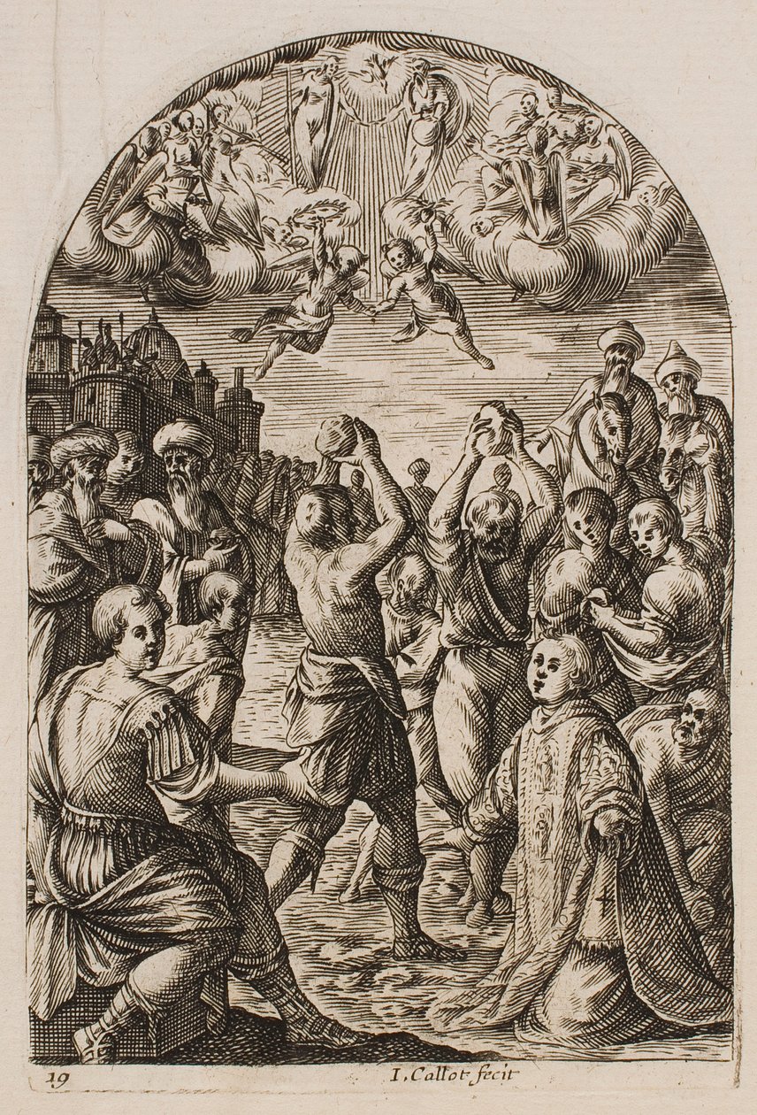 Le Martyre de saint Étienne, de la série « Images de Rome » - Jacques Callot